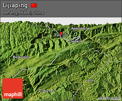Satellite 3D Map of Lijiaping