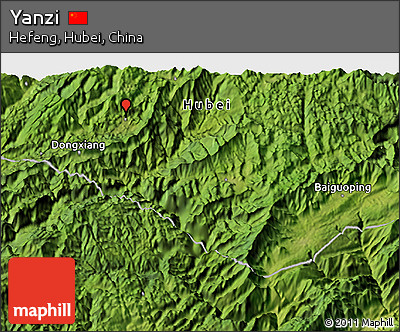 Satellite 3D Map of Yanzi