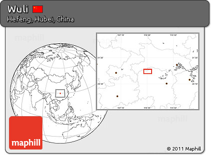Blank Location Map of Wuli