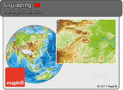 Physical Location Map of Liujiaping