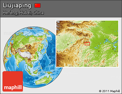 Physical Location Map of Liujiaping