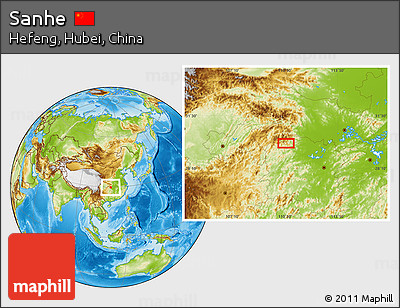 Physical Location Map of Sanhe
