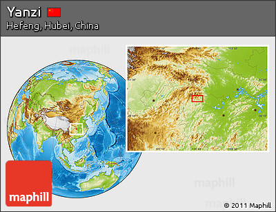 Physical Location Map of Yanzi