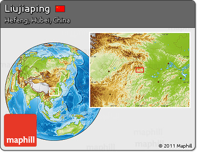 Physical Location Map of Liujiaping