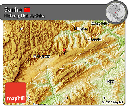 Physical Map of Sanhe