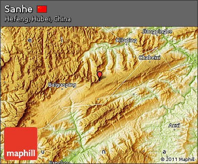 Physical Map of Sanhe