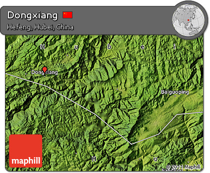 Satellite Map of Dongxiang