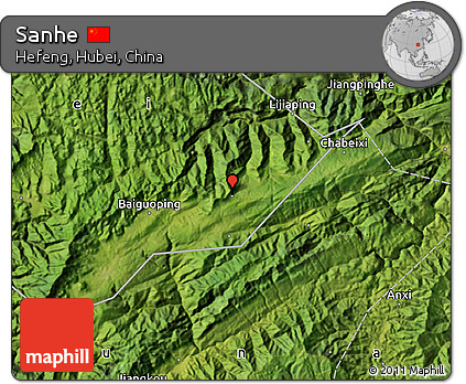 Satellite Map of Sanhe
