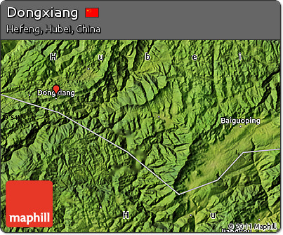 Satellite Map of Dongxiang