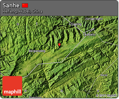 Satellite Map of Sanhe