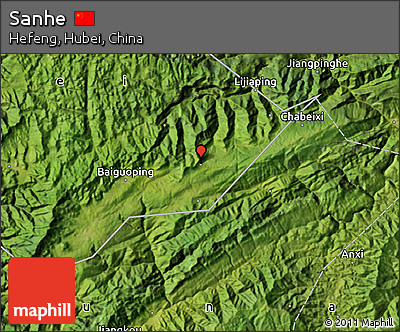 Satellite Map of Sanhe