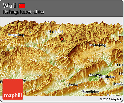 Physical Panoramic Map of Wuli