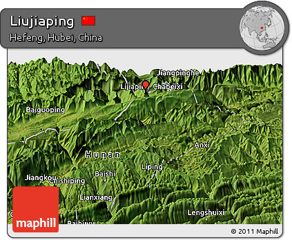 Satellite Panoramic Map of Liujiaping