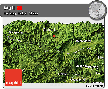 Satellite Panoramic Map of Wuli