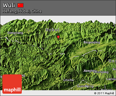 Satellite Panoramic Map of Wuli