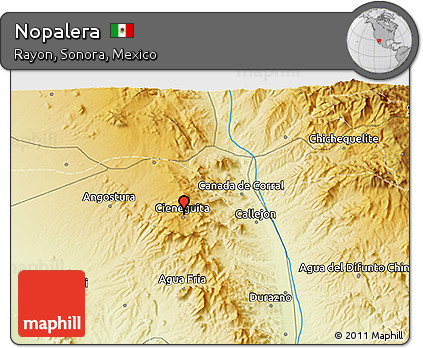 Physical 3D Map of Nopalera