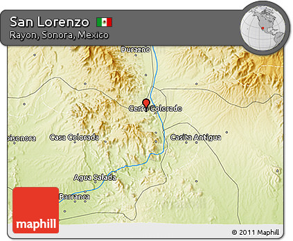 Physical 3D Map of San Lorenzo