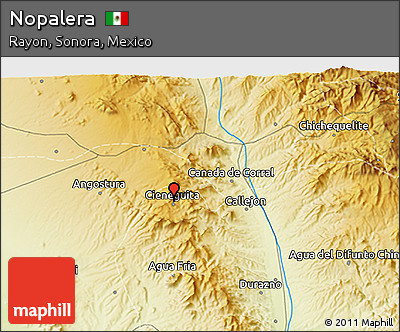 Physical 3D Map of Nopalera
