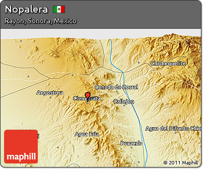 Physical 3D Map of Nopalera
