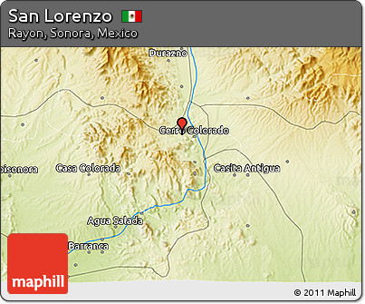 Physical 3D Map of San Lorenzo