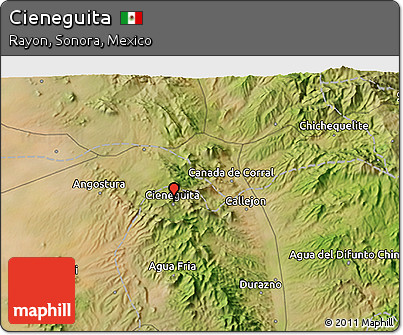 Satellite 3D Map of Cieneguita