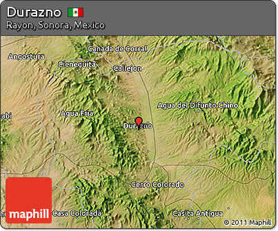 Satellite 3D Map of Durazno