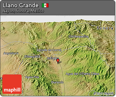 Satellite 3D Map of Llano Grande
