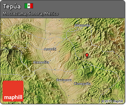 Satellite 3D Map of Tepúa