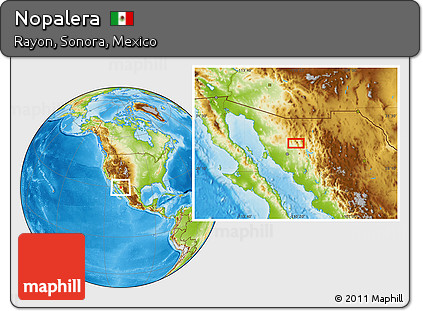 Physical Location Map of Nopalera