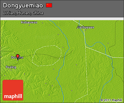 Physical 3D Map of Dongyuemiao