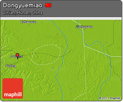 Physical 3D Map of Dongyuemiao
