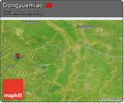 Satellite 3D Map of Dongyuemiao