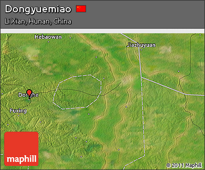 Satellite 3D Map of Dongyuemiao