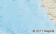 Shaded Relief Map of the area around 29° 44' 59" N, 112° 58' 29" W