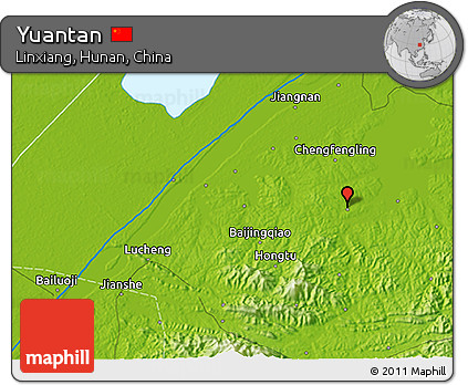 Physical 3D Map of Yuantan