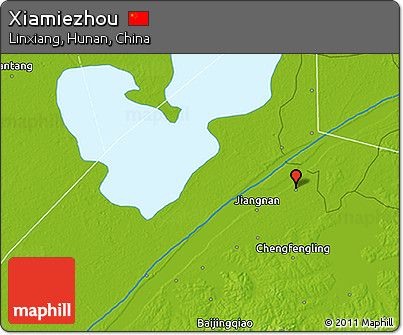 Physical 3D Map of Xiamiezhou