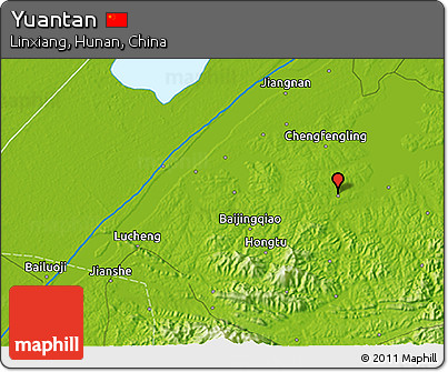 Physical 3D Map of Yuantan
