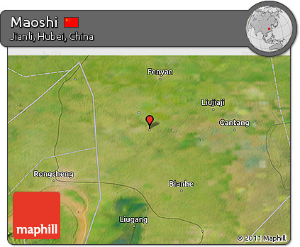 Satellite 3D Map of Maoshi