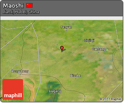 Satellite 3D Map of Maoshi