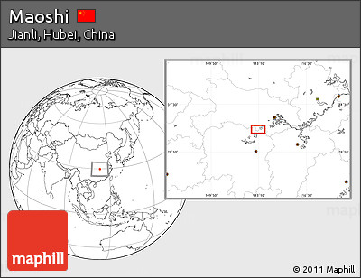 Blank Location Map of Maoshi