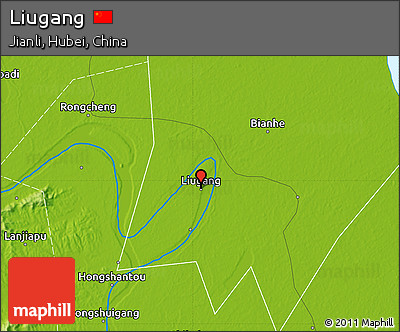 Physical Map of Liugang