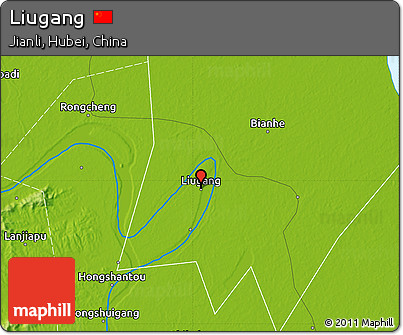Physical Map of Liugang