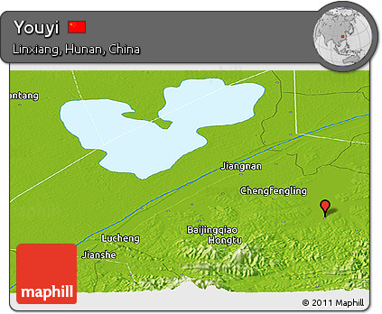 Physical Panoramic Map of Youyi