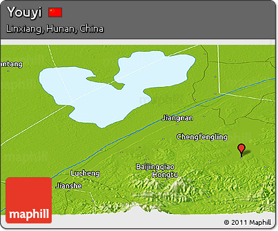 Physical Panoramic Map of Youyi