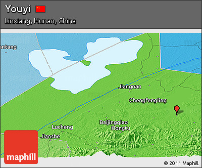 Political Panoramic Map of Youyi