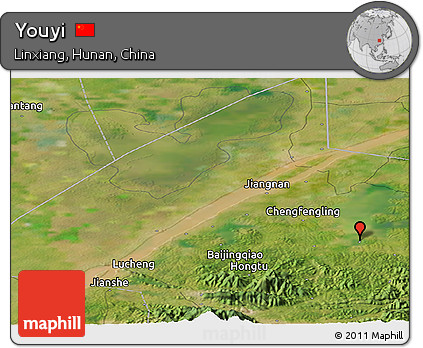 Satellite Panoramic Map of Youyi