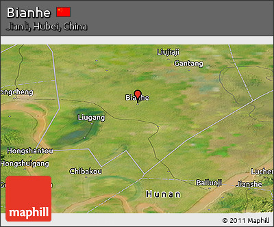 Satellite Panoramic Map of Bianhe