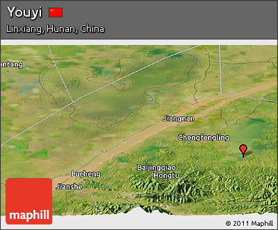 Satellite Panoramic Map of Youyi