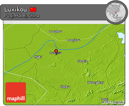 Physical 3D Map of Luxikou