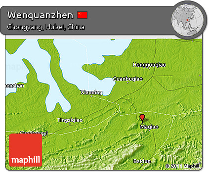 Physical 3D Map of Wenquanzhen